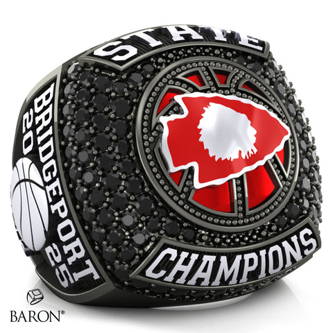 Bridgeport High School Basketball 2025 Championship Ring - Design 3.4