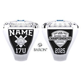 CBA Victus Baseball 2025 Championship Ring - Design 1.5