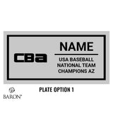 CBA Victus Baseball 2025 Championship Display Case