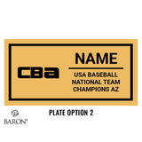 CBA Victus Baseball 2025 Championship Black Window Ring Box