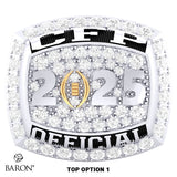 CFP Officials Football 2024 First Round Championship Ring - Design2.3