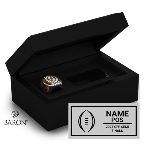 Cotton Bowl Officials 2024 Championship Black Standard Window Ring Box D1.4