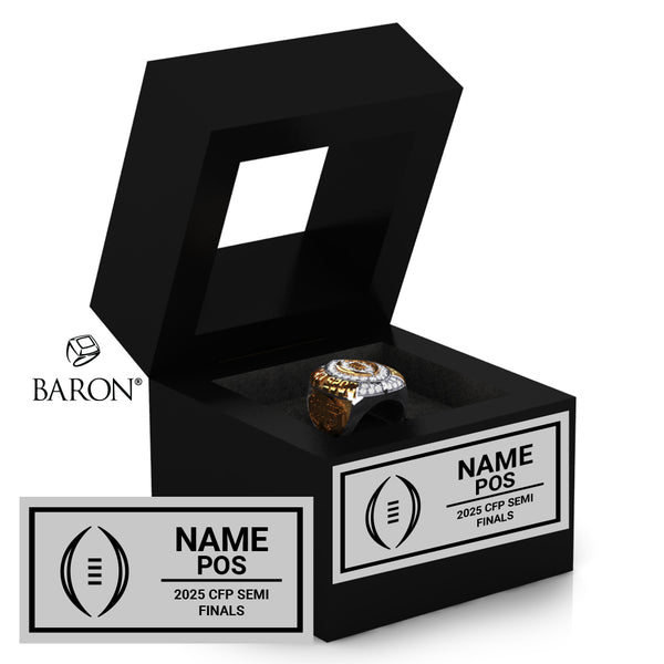 Cotton Bowl Officials 2024 Championship Black Window Ring Box D1.4