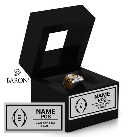 Cotton Bowl Officials 2024 Championship Black Window Ring Box D1.4