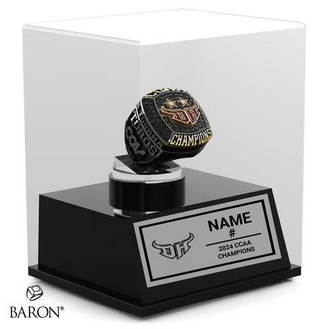 Cal State Dominguez Hills Men's Soccer 2024 Championship Display Case