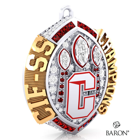 California School for the Deaf in Riverside Football 2024 Championship Ring Top Pendant - Design 1.11