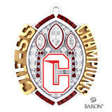 California School for the Deaf in Riverside Football 2024 Championship Ring Top Pendant - Design 1.11