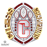 California School for the Deaf in Riverside Football 2024 Championship Ring - Design 1.5