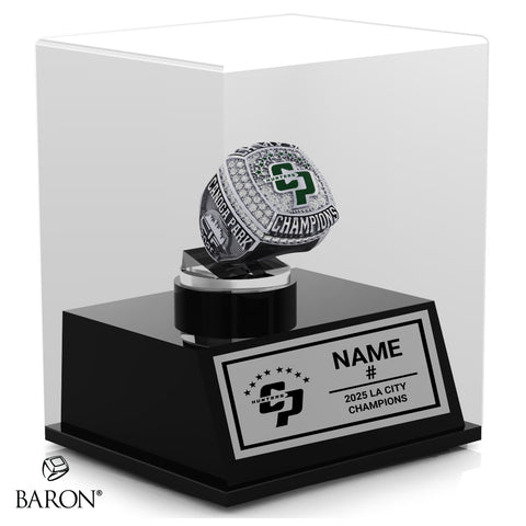 Canoga Park High School Boys Soccer 2025 Championship Display Case