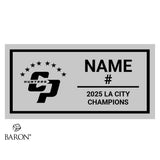 Canoga Park High School Boys Soccer 2025 Championship Black Window Ring Box