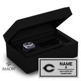 Carlsbad High School Boys Basketball 2024 Championship Black Standard Window Ring Box