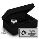 Chatsworth Boys Basketball 2024 Championship Black Standard Window Ring Box