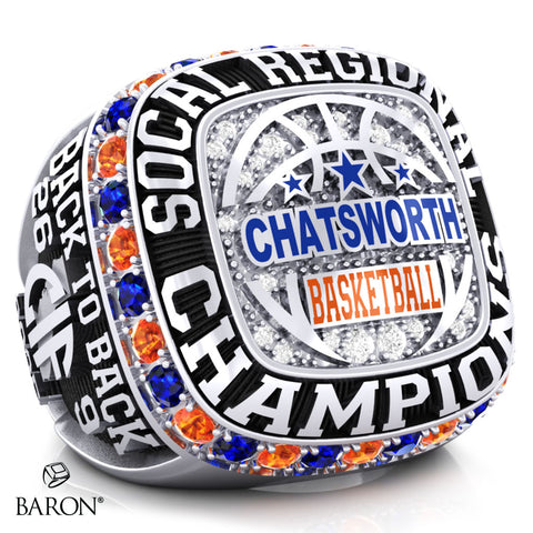 Chatsworth Boys Basketball 2025 Championship Ring - Design 1.3