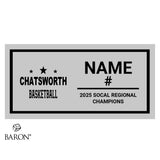 Chatsworth Boys Basketball 2025 Championship Black Window Ring Box