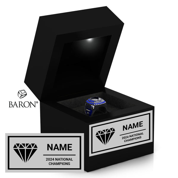 Cheer Force Sapphire 2024 Championship Black LED Ring Box