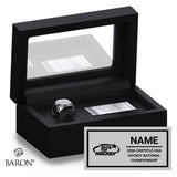 Chipotle-USA Hockey National Championship Commemorative Black Standard Window Ring Box