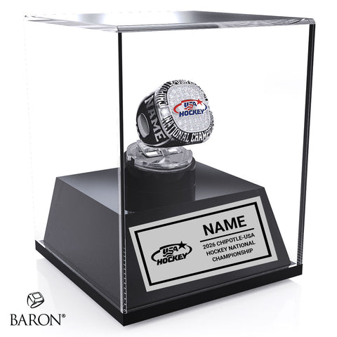 Chipotle-USA Hockey National Championship Commemorative Display Case