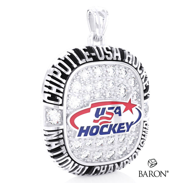 Chipotle-USA Hockey National Championship Commemorative Ring Top Pendant - Design 3.3