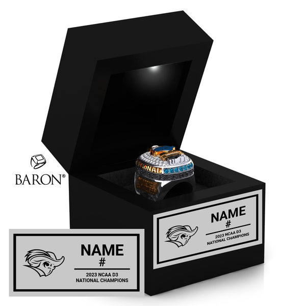 Christopher Newport Mens Basketball 2023 Championship Black LED Ring Box