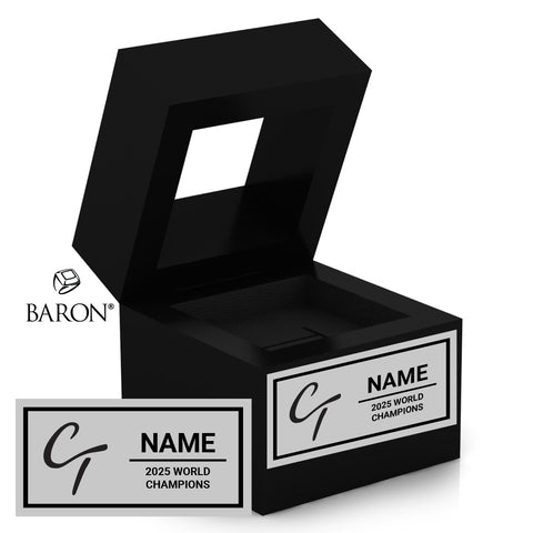 Cincinnati Tradition Band 2025 Championship Black Window Ring Box