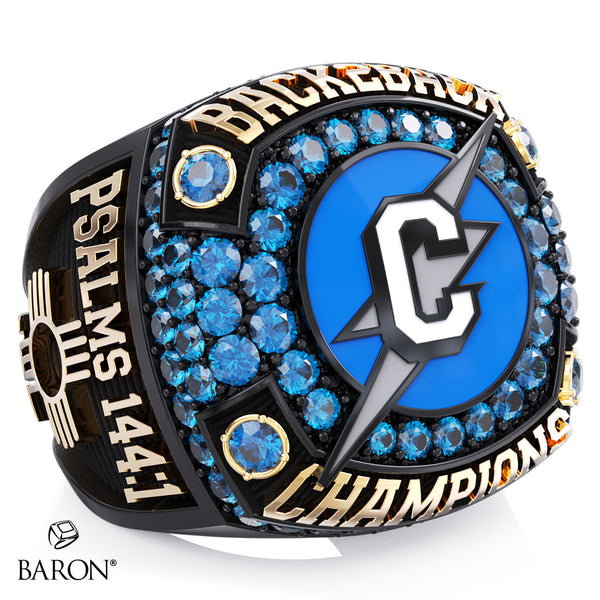 Cleveland High School Girls Wrestling Back 2 Back Championship Ring - Design 1.2