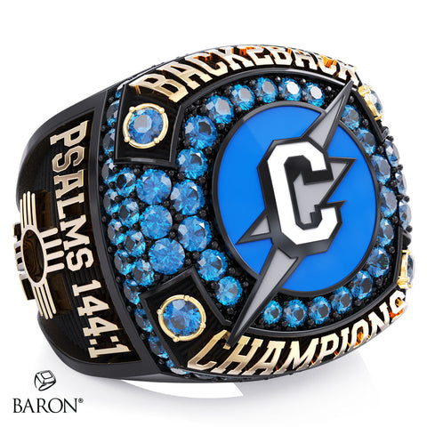 Cleveland High School Girls Wrestling Back 2 Back Championship Ring - Design 1.2