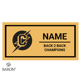 Cleveland High School Girls Wrestling Back 2 Back Championship Black Standard Window Ring Box