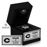 Clovis High School Boys Water Polo 2023 Championship Black LED Ring Box