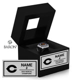 Clovis High School Boys Water Polo 2023 Championship Black Window Ring Box