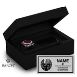 Coachella Valley Jr Firebirds Hockey 2025 Championship Black Standard Window Ring Box