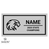 Columbia High School Cheer 2025 Championship Black Standard Window Ring Box