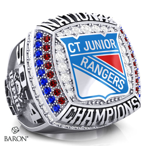 Connecticut Jr. Rangers Hockey 2024 Championship Ring - Design 1.5