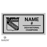 Connecticut Jr. Rangers Hockey 2024 Championship Black Window Ring Box