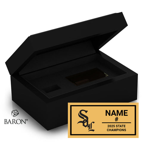 Corona del Sol Baseball 2025 Championship Black Standard Window Ring Box
