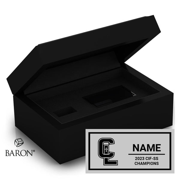 Crean Lutheran Girls Golf Championship Black Standard Window Ring Box