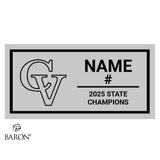 Cumberland Valley High School Boys Volleyball 2025 Championship Black Window Ring Box