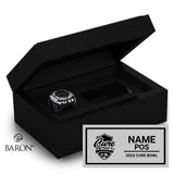 Cure Bowl Officials Football 2023 Championship Black Standard Window Ring Box