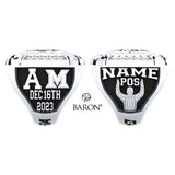 Cure Bowl Officials Football 2023 Championship Ring - Design 2.2