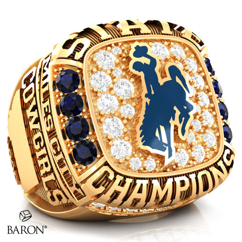 Custer County Cowgirls Wrestling 2025 Championship Ring - Design 3.2
