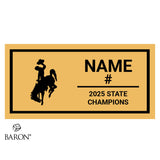 Custer County Cowgirls Wrestling 2025 Championship Black LED Ring Box
