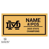 Damien Memorial School Baseball 2025 Championship Black Window Ring Box