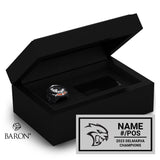 Delaware Wildcats Football 2023 Championship Black Standard Window Ring Box