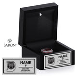 Detroit Redd Doggs Football 2025 Championship Black LED Ring Box