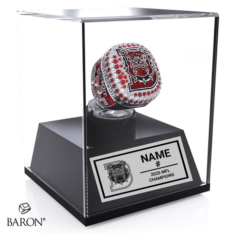 Detroit Redd Doggs Football 2025 Championship Display Case