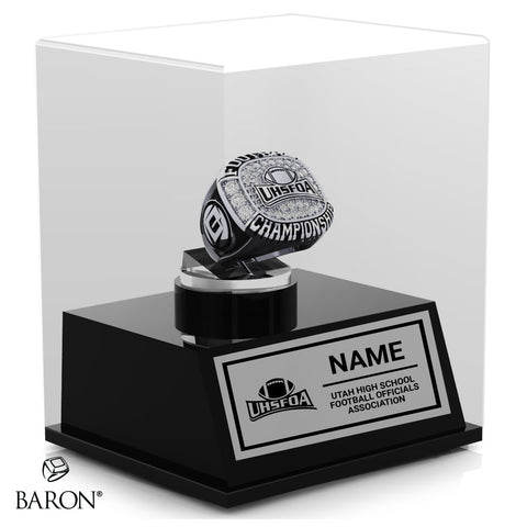 Utah High School Football Officials Association Championship Display Case