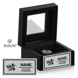 Dramingos Lacrosse 2025 Championship Black Window Ring Box