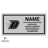 Dublin High School Cross Country 2024 Championship Black Window Ring Box