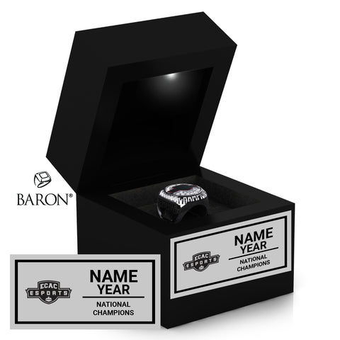 ECAC National Champions Esports Championship Black LED Ring Box