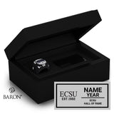 ECSU Hall Of Fame Championship Black Standard Window Ring Box