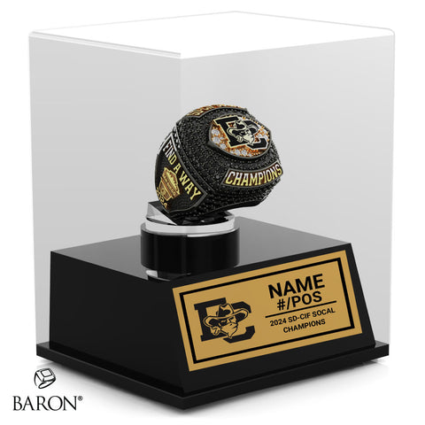 El Capitan High School Football 2024 Championship Display Case